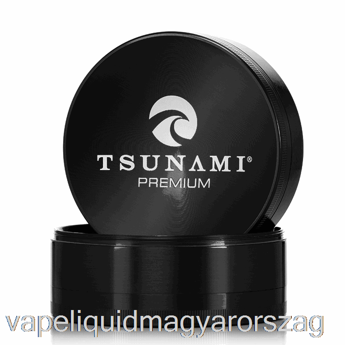 Cunami 3,9 Hüvelykes 4 Részes Süllyesztett Felső Daráló Fekete (100 Mm) Vape Folyadék